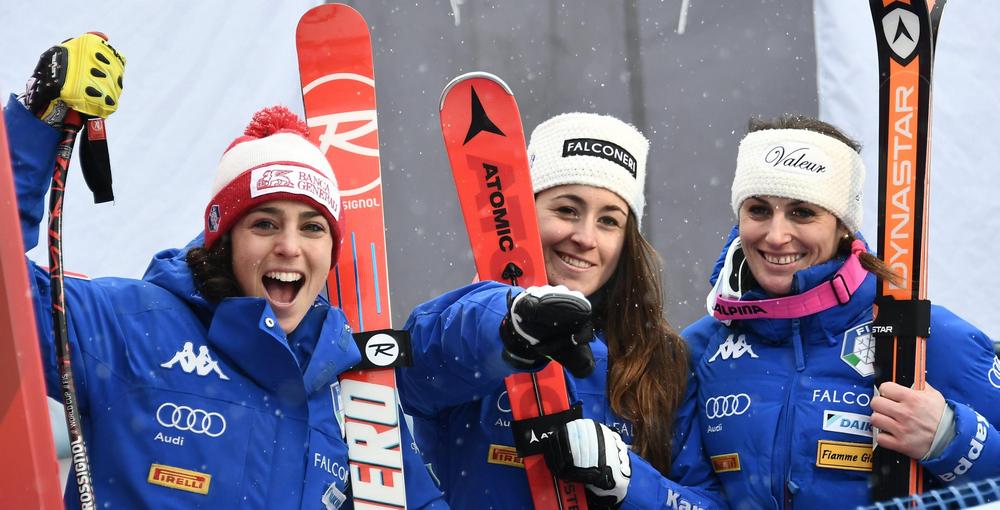 Coppa del Mondo, podio tricolore da urlo in Austria: la Goggia vince la discesa, poi Brignone e Fanchini