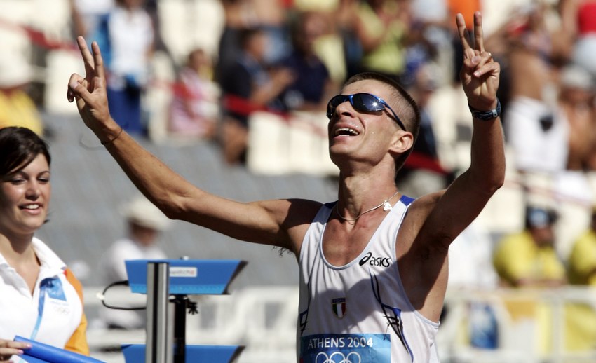 La marcia d'oro di Brugnetti, quei 20 km che conquistarono Atene