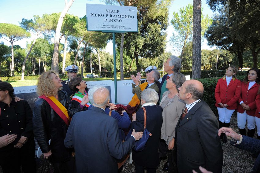 Inaugurato Viale Piero e Raimondo d’Inzeo a Piazza di Siena