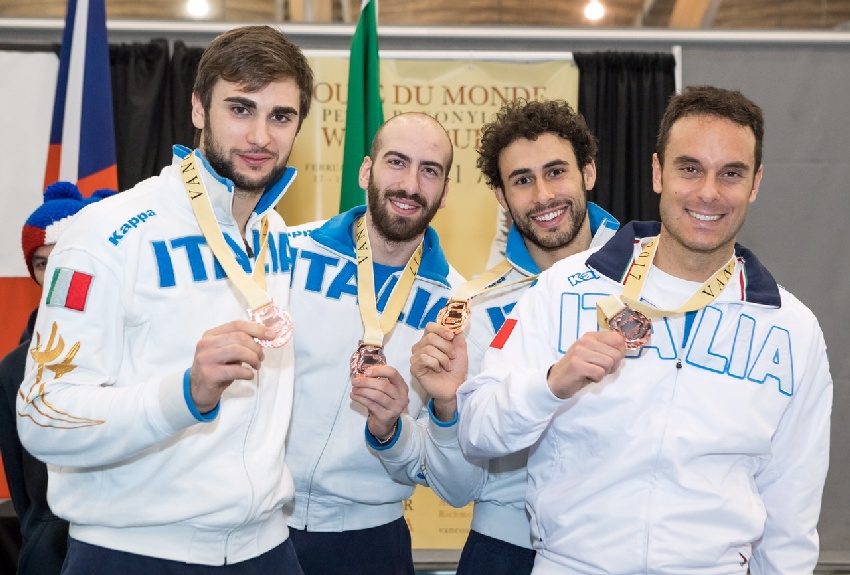 Coppa del Mondo: Azzurri terzi a Vancouver nella Spada a squadre 