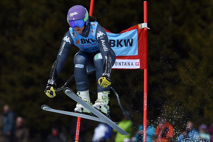 Coppa del Mondo: Elena Curtoni 2a nel SuperG a Crans Montana migliore prestazione personale