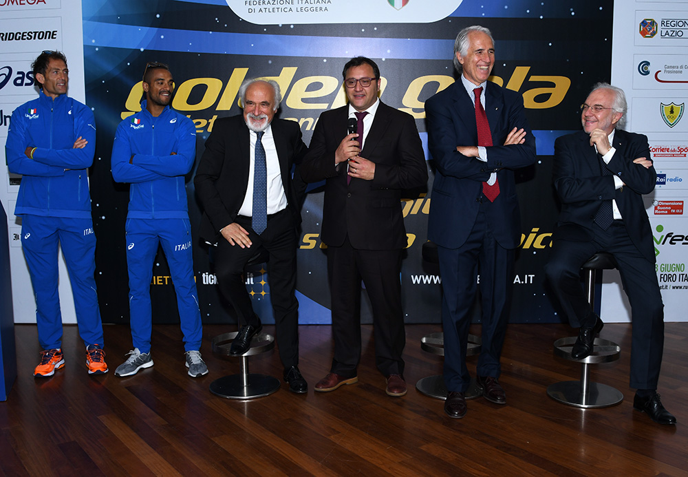 Presentato il Golden Gala 2017. L'8 giugno notte di stelle all'Olimpico