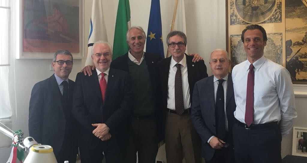 Malagò incontra il nuovo Presidente della FIBa Carlo Beninati