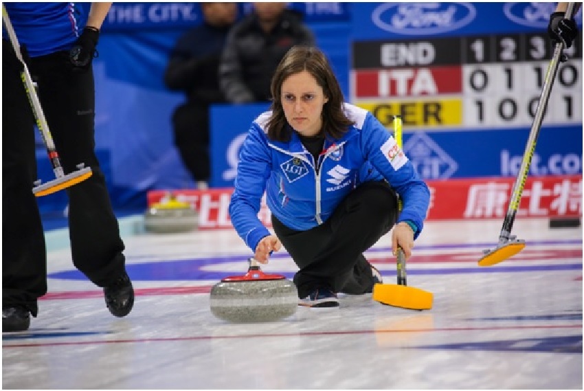 curling. Diana Gaspari skeep