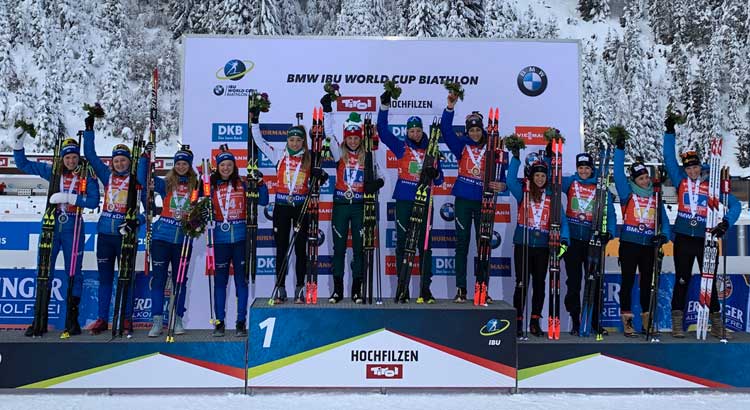 Coppa del Mondo: l'Italia in rosa è uno spettacolo, trionfo della staffetta a Hochfilzen