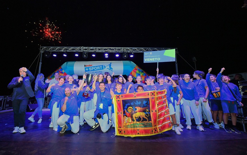 Il Veneto guarda tutti dall'alto, suo il 6° Trofeo CONI Kinder+Sport