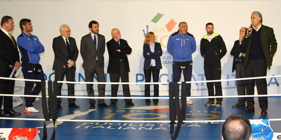 Malagò, Fabbricini e Miglietta all'inaugurazione della Mostra sul Centenario della Pugilistica