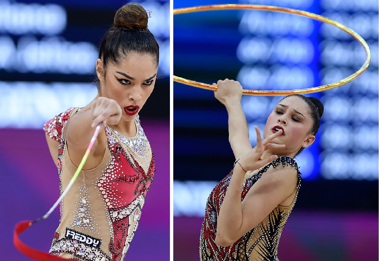 Ginnastica ritmica individuale, Agiurgiuculese-Baldassarri carte olimpiche storiche. Ai Giochi 129 azzurri