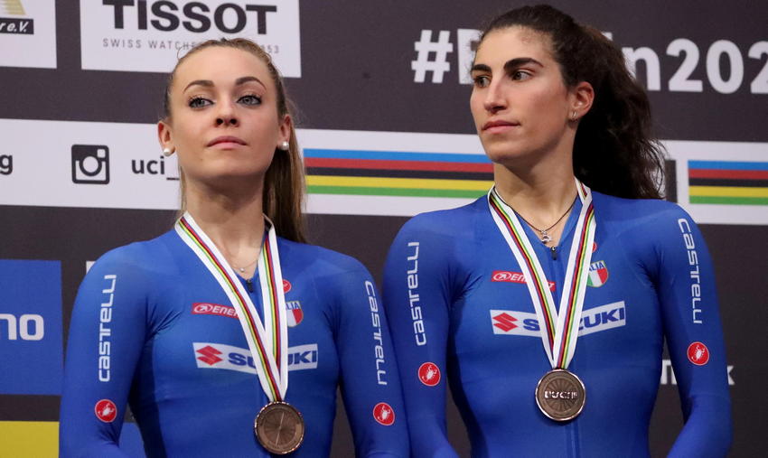 Mondiali su pista: doppio bronzo Italia a Berlino con Paternoster-Balsamo nella madison e Vece nei 500