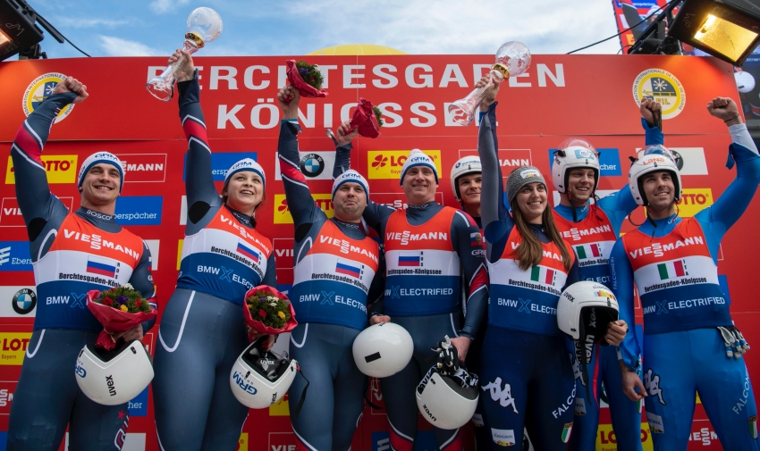 Vittoria col brivido a Koenigssee, l'Italia si ribalta ma si aggiudica la Coppa del Mondo nel Team Relay