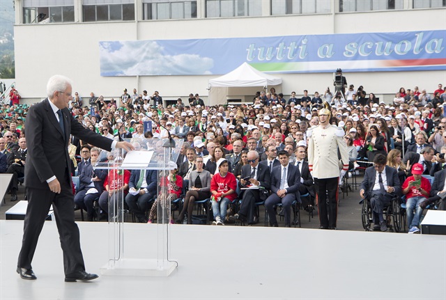 Inaugurazione dell'anno scolastico a Sondrio. Malagò: sinergia sempre più forte con lo sport