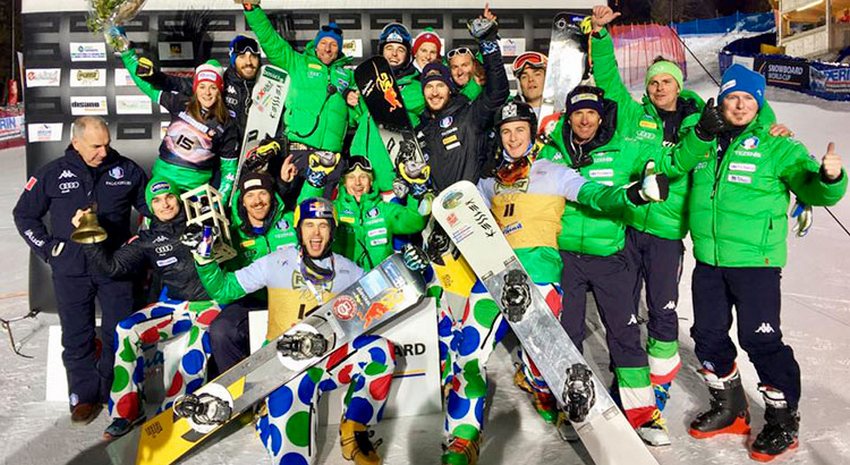 Roland Fischnaller 2°, Ochner 3ª: Cortina festeggia gli azzurri dello slalom parallelo