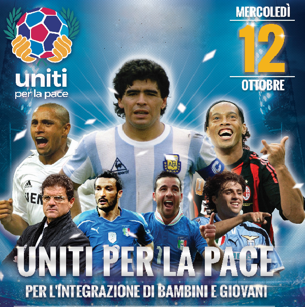 Gol e solidarietà: mercoledì all'Olimpico "Uniti per la pace", la partita promossa da Papa Francesco