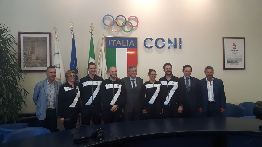 Presentata la squadra olimpica di tiro a segno: 5 azzurri mettono i Giochi nel mirino