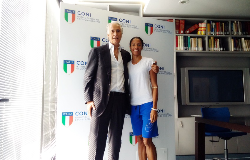 Il Presidente Malagò incontra la campionessa europea Libania Grenot