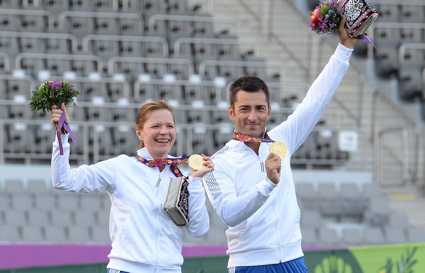 Baku 2015: Nespoli e Valeeva primo Oro arco misto. Chamizo Argento, Pellielo Bronzo