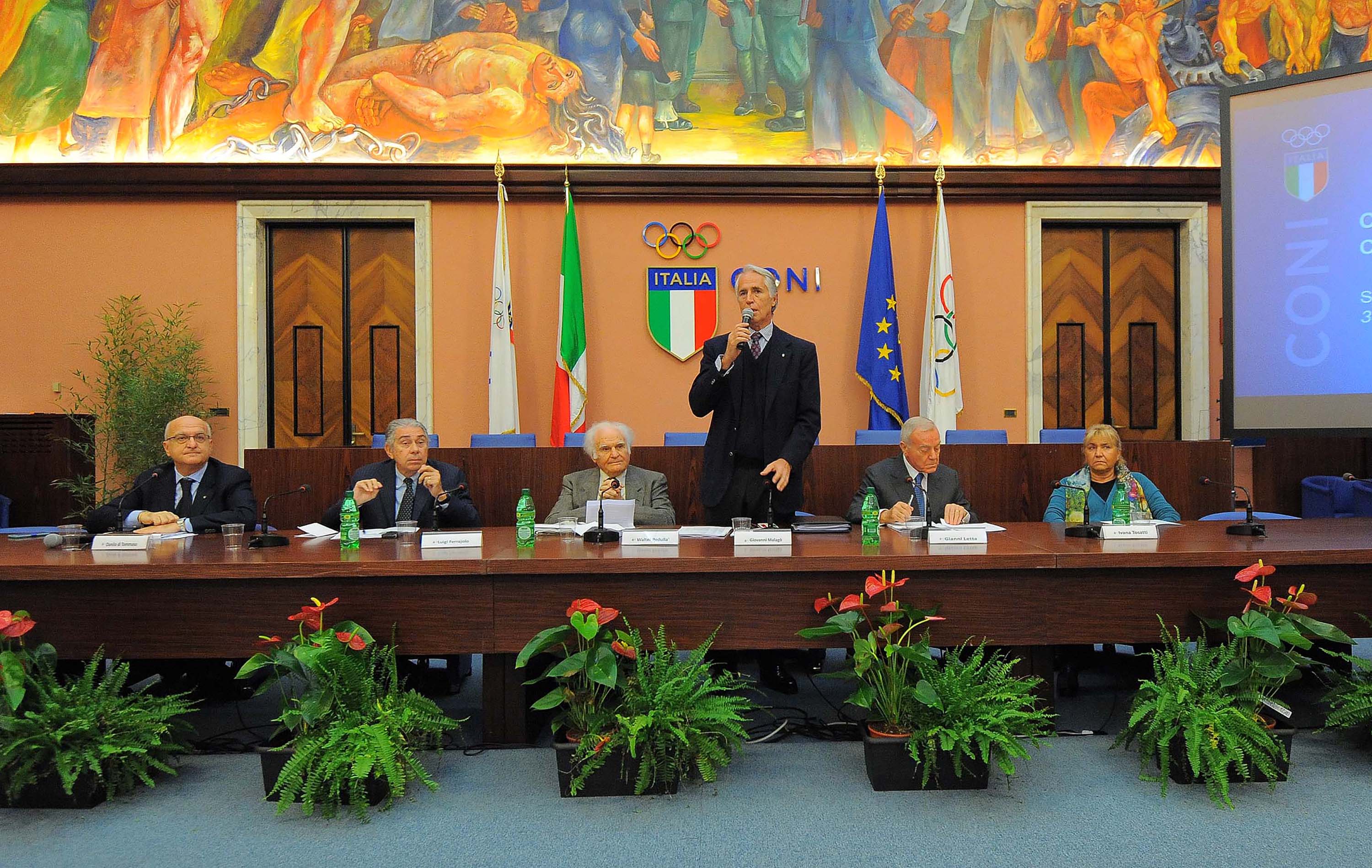 Premiati i vincitori dei Concorsi Letterari, sportivi e giornalistici. Malagò: orgoglioso della tradizione