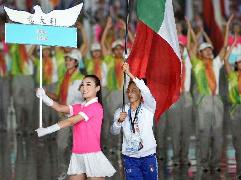 Aurora Tognetti in a stellar Opening Ceremony