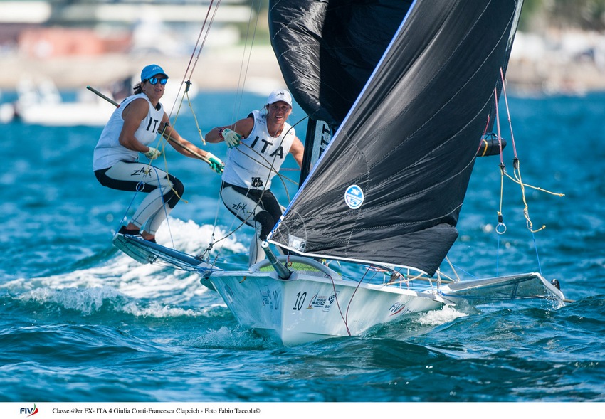 Mondiali skiff olimpici, 2° posto parziale per Conti-Clapcich (49er FX)