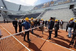 CONI: Visita guidata al nuovo Centrale del Tennis