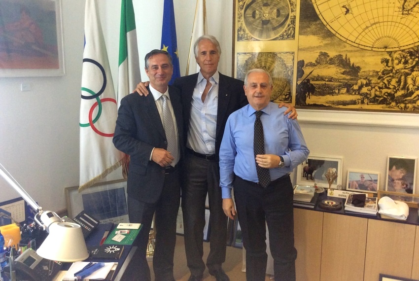 Malagò riceve Mignardi nuovo Presidente FederHockey